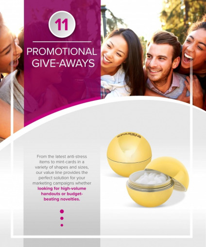 11 PROMOTIONAL GIVE-AWAYS